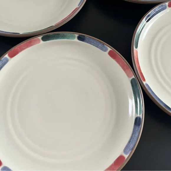 Noritake Stoneware Warm Sands Salad Plates set of 5 - Picture 3 of 5
